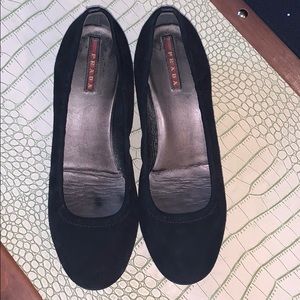 Classic Prada Suede Kitten Heels